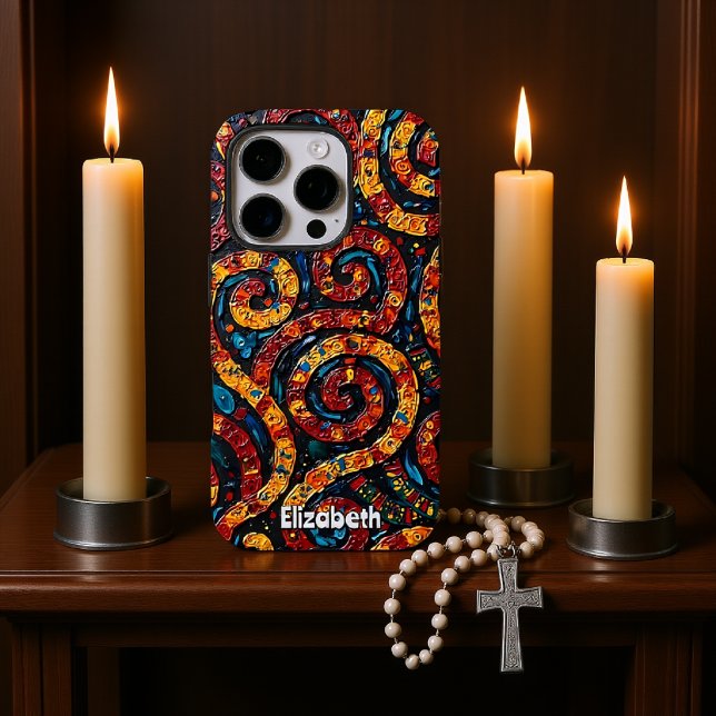 Coques Case-Mate iPhone Paisley psychédélique (Créateur téléchargé)