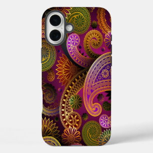 Coques iPhone 16 Plus Paisley Purple