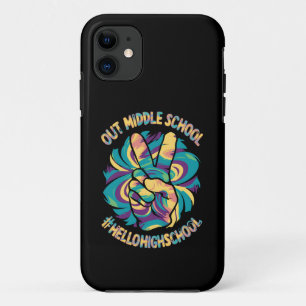 Case-Mate iPhone Case Paix dehors Milieu Bonjour Lycée Tie Dye