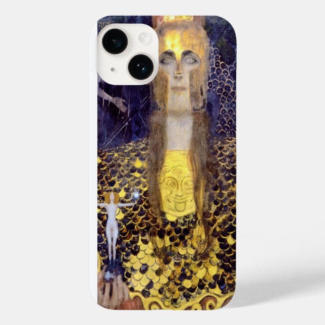 Coques Case-Mate iPhone Pallas Athena, Gustav Klimt (Verso)