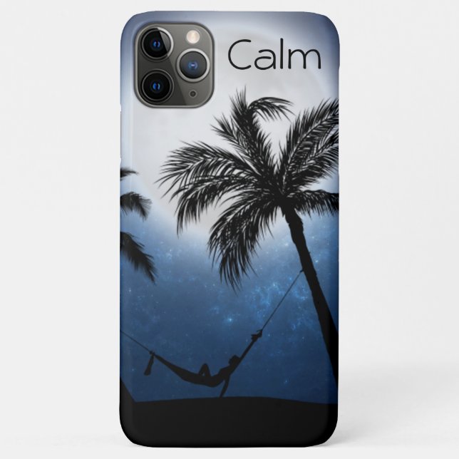Coques Case-Mate iPhone Palm trees in the moonlight (Dos)
