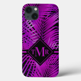Case-Mate iPhone Case Palme violet tropicale monogramme
