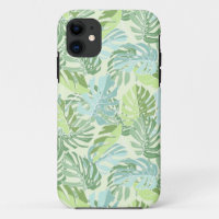 Palmettes tropicales en pastel