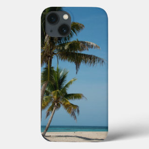 Coques Pour iPhone Palmier et plage de sable blanc