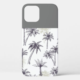 Case-Mate iPhone Case Palmier gris et blanc