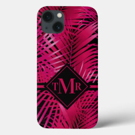 Case-Mate iPhone Case Palmier rose chaud monogramme