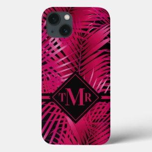 Case-Mate iPhone Case Palmier rose chaud monogramme