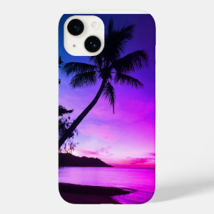 Coque Pour iPhone 14 Palmier sur l'île tropicale   Personnalisé