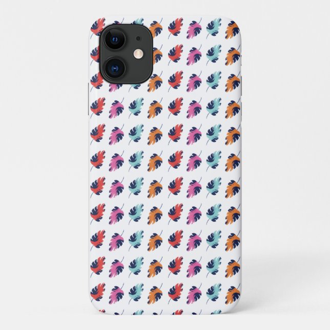 Coques Case-Mate iPhone Palmiers d'été tropicaux exotiques Feuille Motif (Dos)