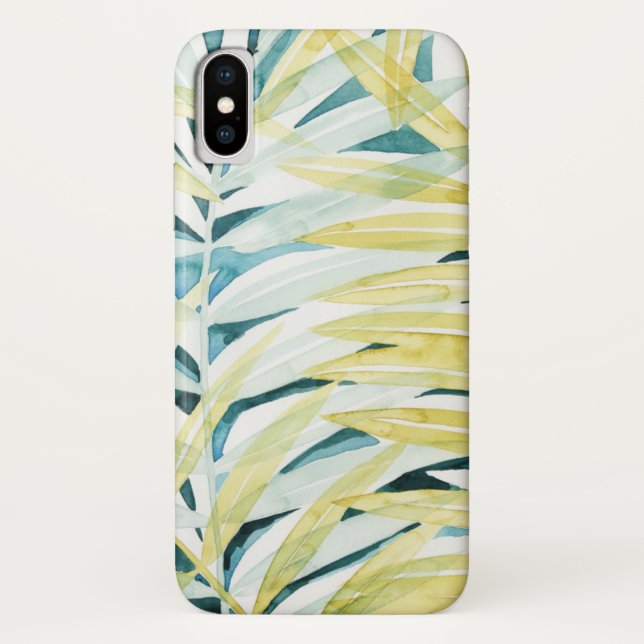 Coques Case-Mate iPhone Palmiers éclairés - Palmiers Feuilles (Dos)