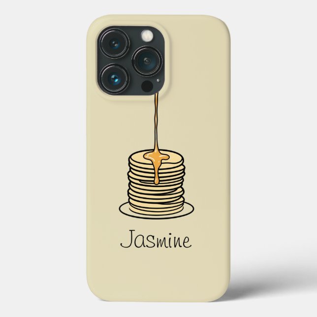 Coques Case-Mate iPhone Pancakes au sirop à goutte personnalisés (Verso)