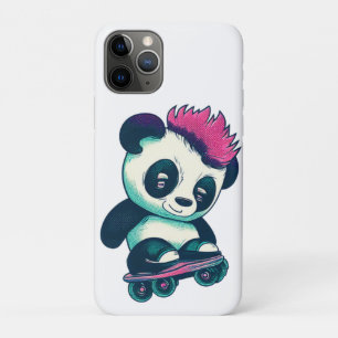 Case-Mate iPhone Case Panda bébé mignonne avec mohawk Panda de patinag
