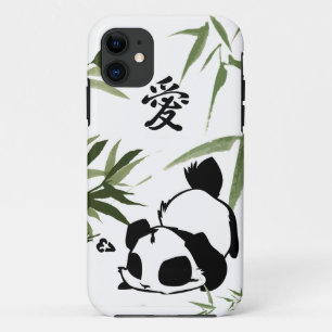 Coque Case-Mate Pour iPhone Panda chinois mignon de "amour" avec des bambous