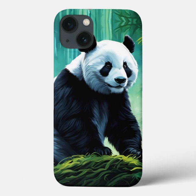 Coques Case-Mate iPhone Panda géant dans la forêt de Bamboo (Verso)