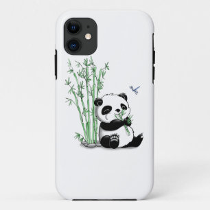 Coques Pour iPhone Panda mangeant le bambou