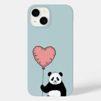 Panda personnalisée tenant le ballon de coeur - do
