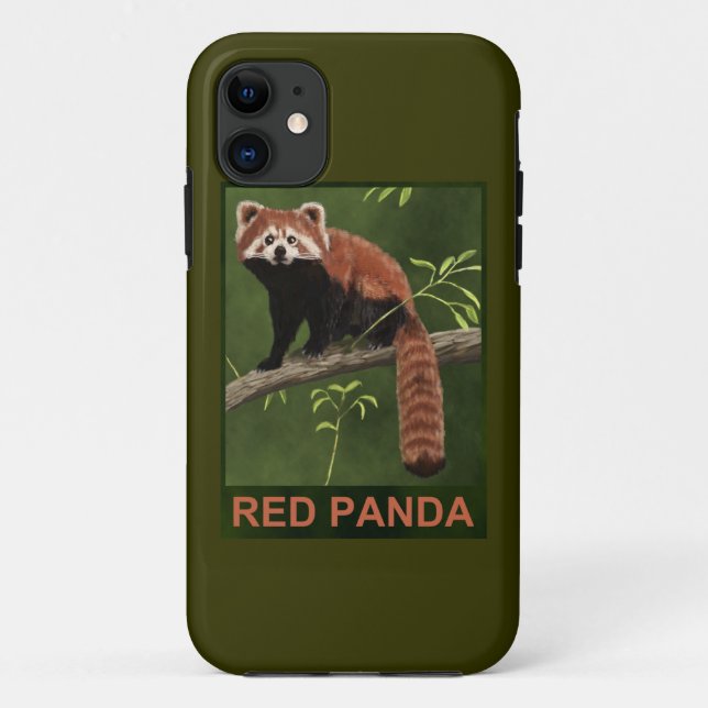 Coques Case-Mate iPhone Panda rouge (Dos)