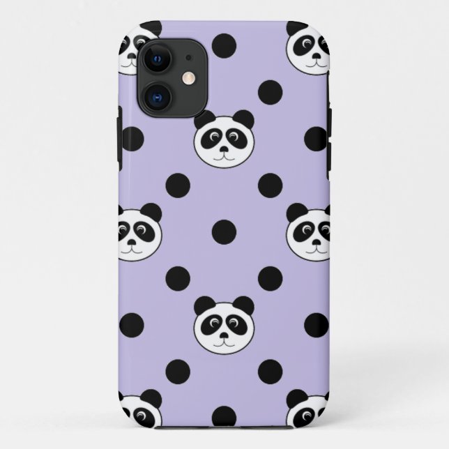 Coques Case-Mate iPhone panda violet (Dos)