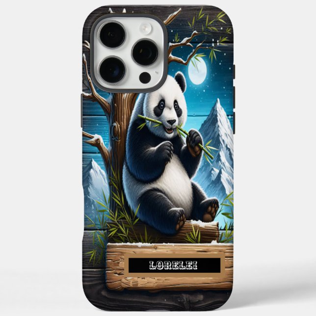 Coques Case-Mate iPhone Panda's Secluded Spot : Bite de Bambou (Verso)