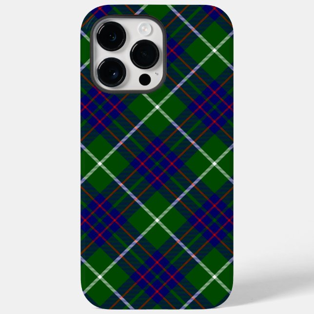 Coques Case-Mate iPhone Panier bleu vert tartan MacIntyre (Verso)