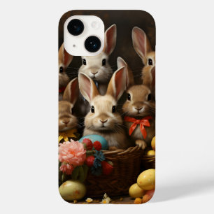Coque Pour iPhone 14 Panier d'oeufs de Pâques vintage du printemps