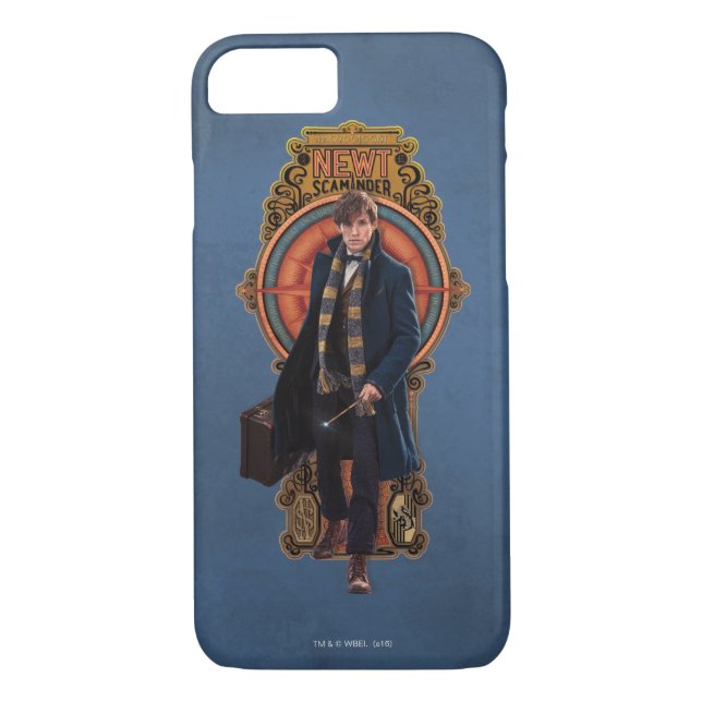 Coques Case-Mate iPhone Panneau Art Nouveau NEWT SCAMANDER™ Walking (Dos)