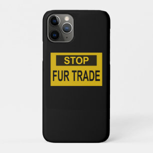 Case-Mate iPhone Case Panneau commercial Stop Fur jaune