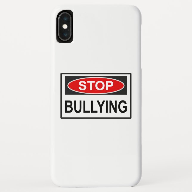 Coques Case-Mate iPhone Panneau d'arrêt d'intimidation rouge (Dos)