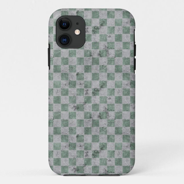 Coques Case-Mate iPhone Panneau de contrôle Grunge vert (Dos)