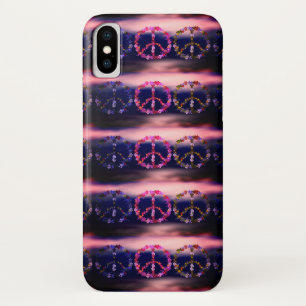Case-Mate iPhone Case Panneau de paix avec fleurs colorées