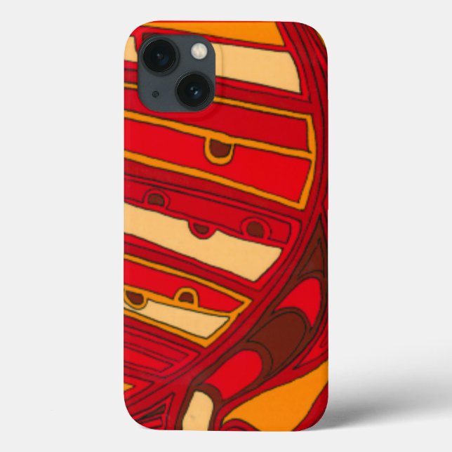 Coques Case-Mate iPhone Panneau orange abstract (Verso)