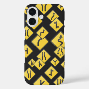 Coques iPhone 16 Panneau routier minimal