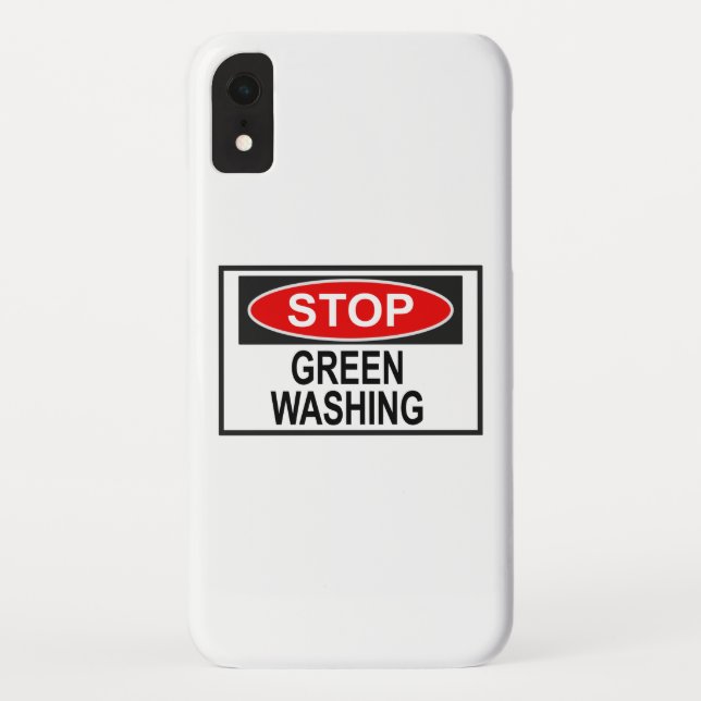 Coques Case-Mate iPhone Panneau Stop Greenwash (1) (Dos)
