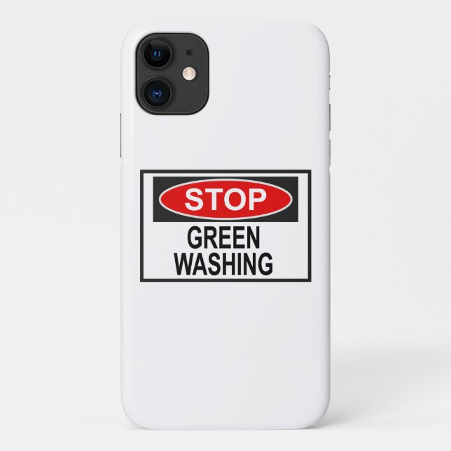 Coques Case-Mate iPhone Panneau Stop Greenwash (1) (Dos)