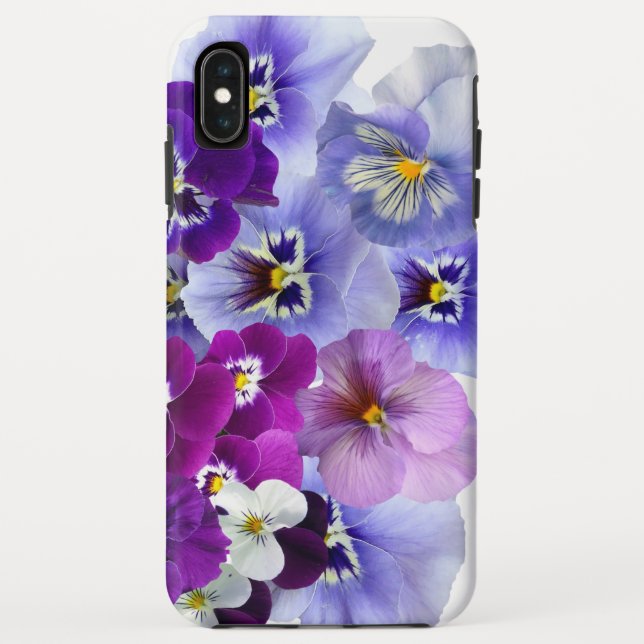 Coques Case-Mate iPhone Pansies violettes Floral Cellule Boîtier Pansy (Dos)