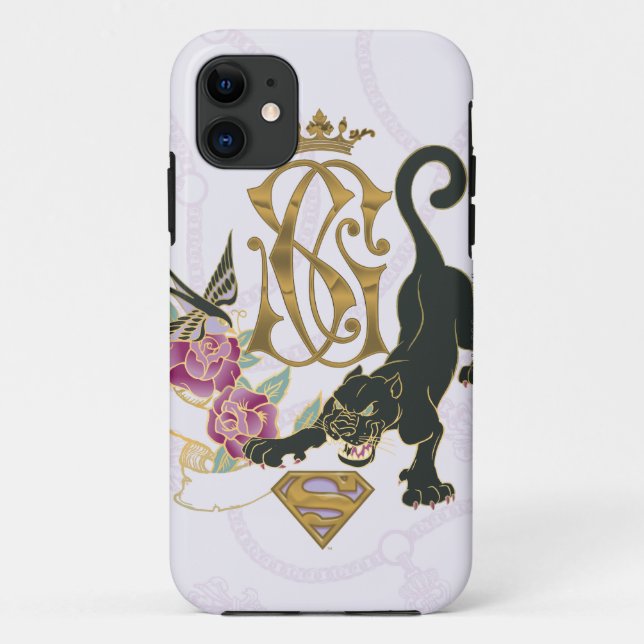 Coques Case-Mate iPhone Panthère noire Supergirl (Dos)