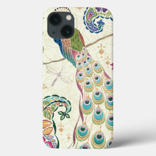 iPhone 13 Coque Paon bleu majestueux