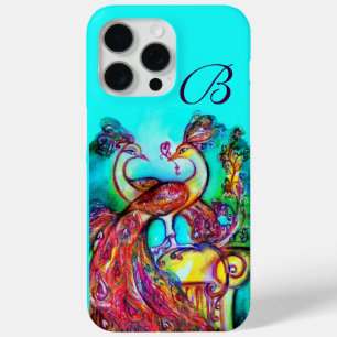 COQUE iPhone 15 PRO MAX PAONS AMOUREUX MONOGRAMME