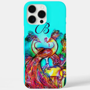 COQUES iPhone 16 PRO MAX PAONS AMOUREUX MONOGRAMME