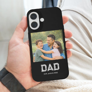 Coques iPhone 16 Papa a établi la typographie moderne de photo Nouv