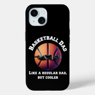 Coque Pour iPhone 15 Papa de basket-ball