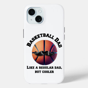 Coque Pour iPhone 15 Papa de basket-ball