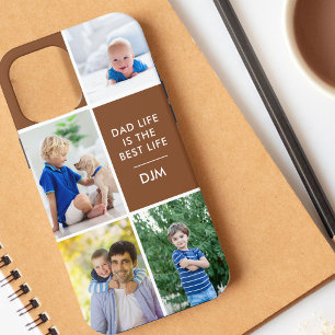 Case-Mate iPhone Case Papa Life est la meilleure vie Monogramme 4 Photo 
