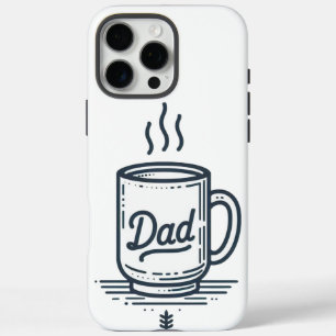 Coques iPhone 16 Pro Max Papa's Coffee Mug drôle de fête des pères heureux