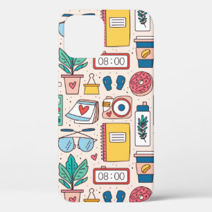 Case-Mate iPhone Case Papeterie de bureau. Motif, texture, dos