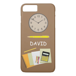 Case-Mate iPhone Case Papeterie et horloge de bureau Brown