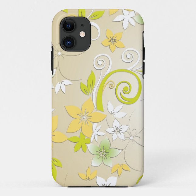 Coques Case-Mate iPhone Papier mural à fleurs 3 (Dos)