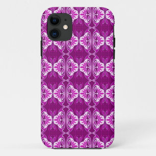 Case-Mate iPhone Case Papier peint Art Déco motif - violet profond et bl
