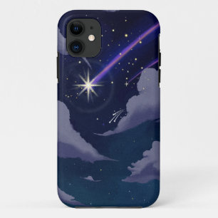 Case-Mate iPhone Case Papier peint de l'Étoile d'illustration bleu
