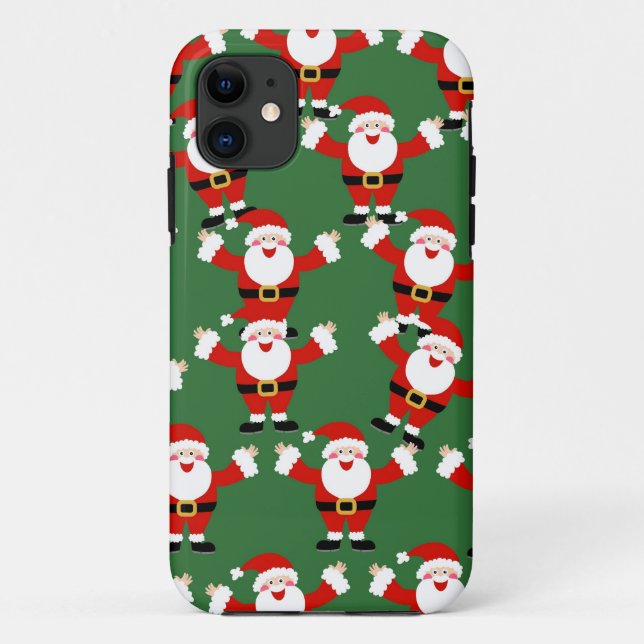 Coques Case-Mate iPhone Papier peint de Noël Père Noël (Dos)